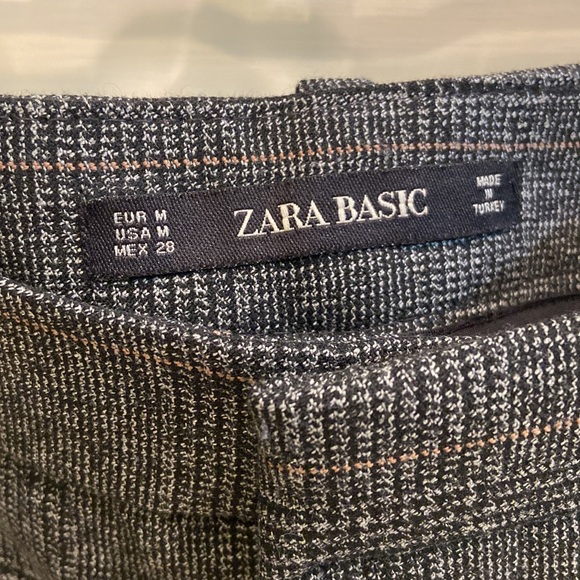 NWOT Zara Grey Plaid Pants Size M - Picture 3 of 10